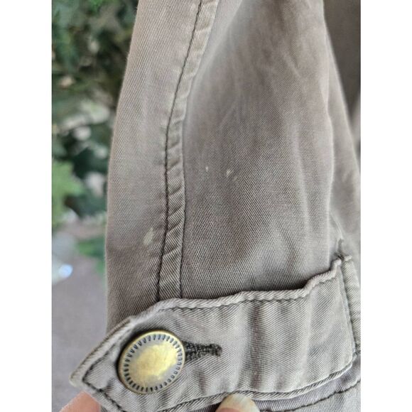 Maurices Shacket Denim Dusty Brown Sz L - Picture 4 of 7